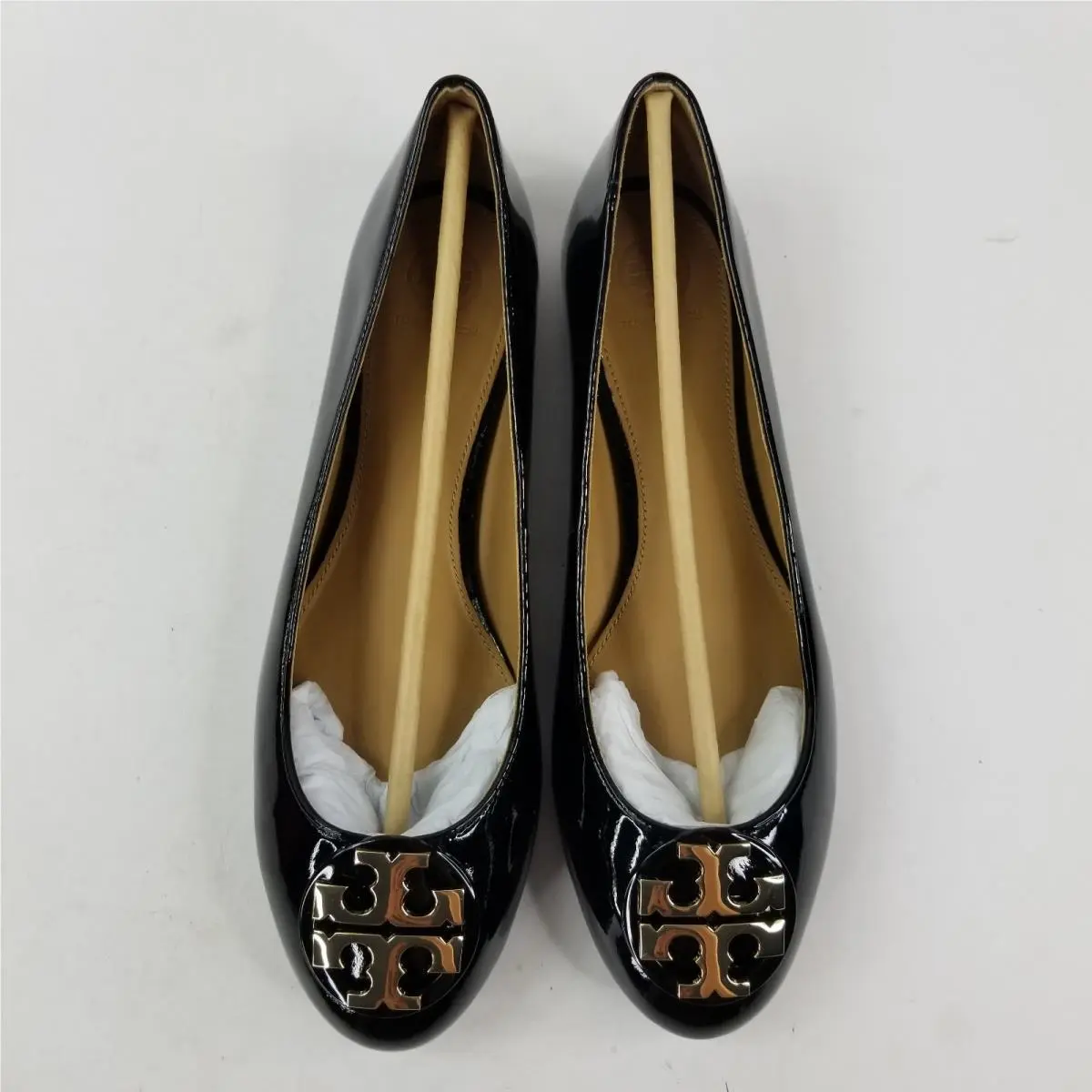 Tory Burch shoes - Tory Burch Claire Ballet Flat - Black/Gold (UPC: 192485090284) 0