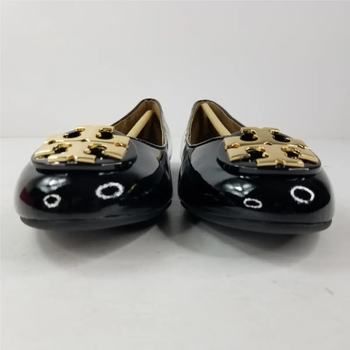 Tory Burch shoes - Tory Burch Claire Ballet Flat - Black/Gold (UPC: 192485090284) 1