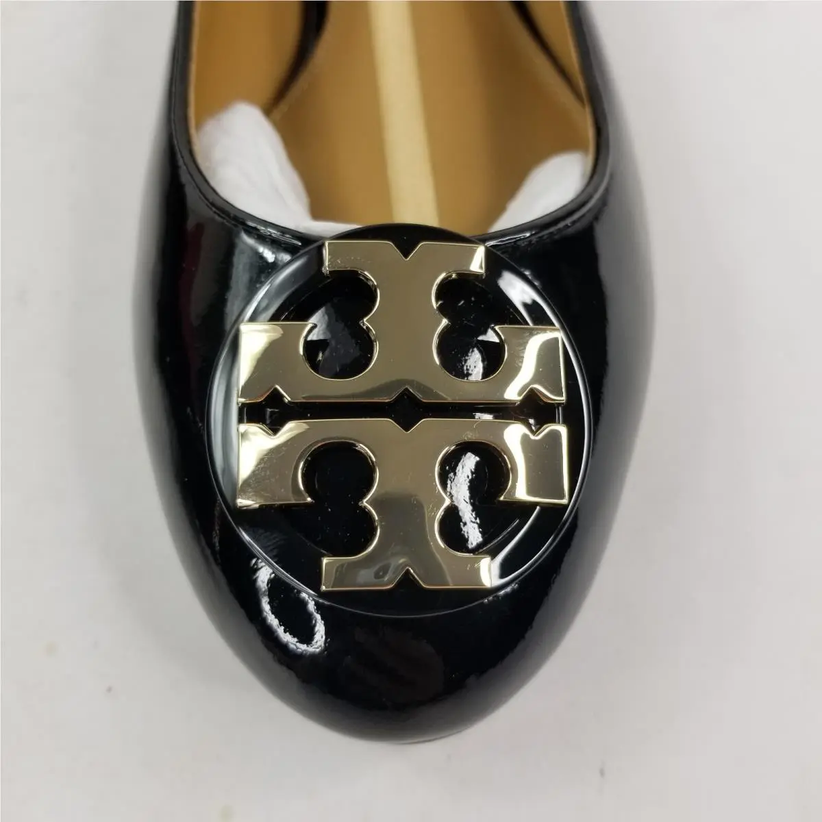 Tory Burch shoes - Tory Burch Claire Ballet Flat - Black/Gold (UPC: 192485090284) 7