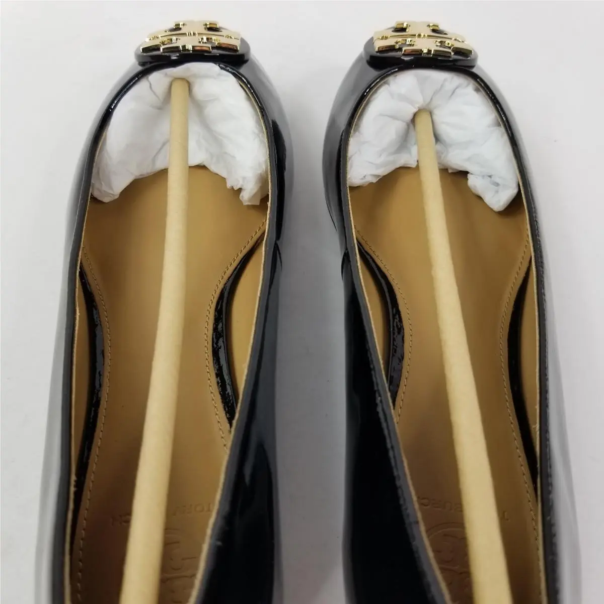 Tory Burch shoes - Tory Burch Claire Ballet Flat - Black/Gold (UPC: 192485090284) 14