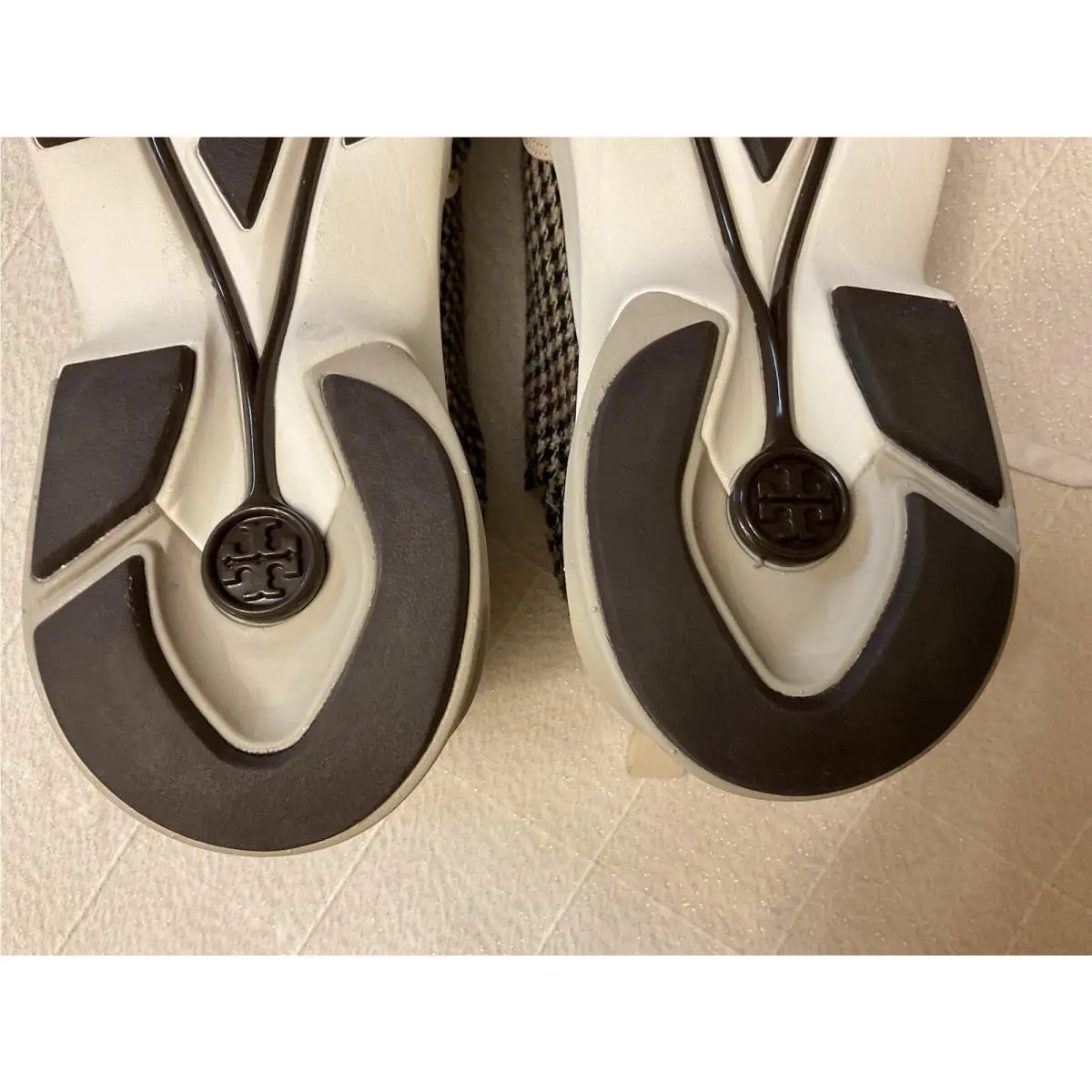 Tory Burch shoes - Tory Burch Good Luck Trainer Herringbone/New Ivory - Ivory/Brown Multi 13