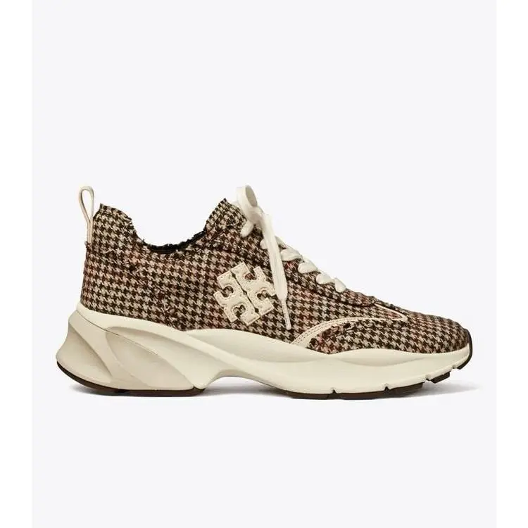 Tory Burch shoes - Tory Burch Good Luck Trainer Herringbone/New Ivory - Ivory/Brown Multi 2