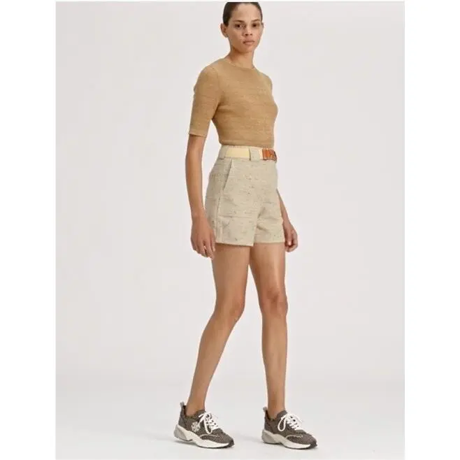 Tory Burch shoes - Tory Burch Good Luck Trainer Herringbone/New Ivory - Ivory/Brown Multi 5