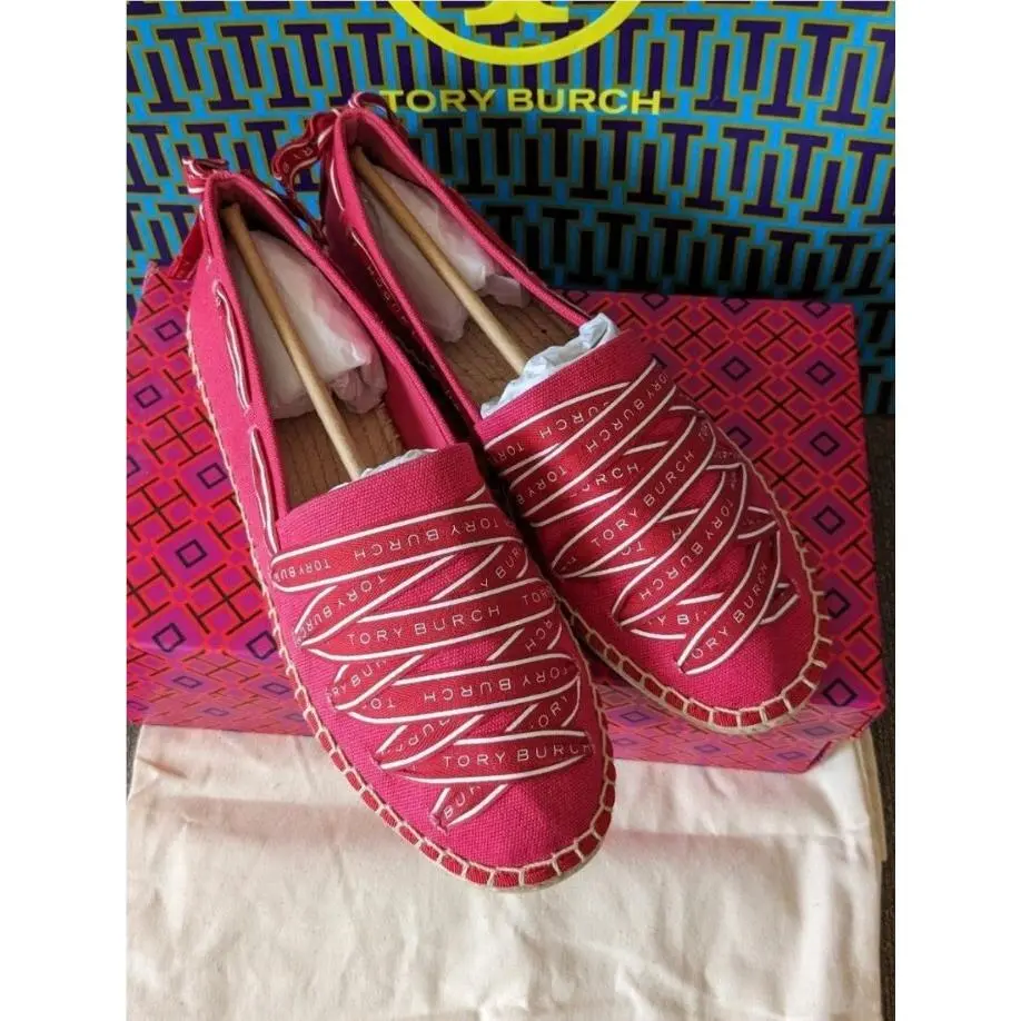 Tory Burch shoes - Tory Burch Logo - Logo - brilliant red/ pink azalea 2