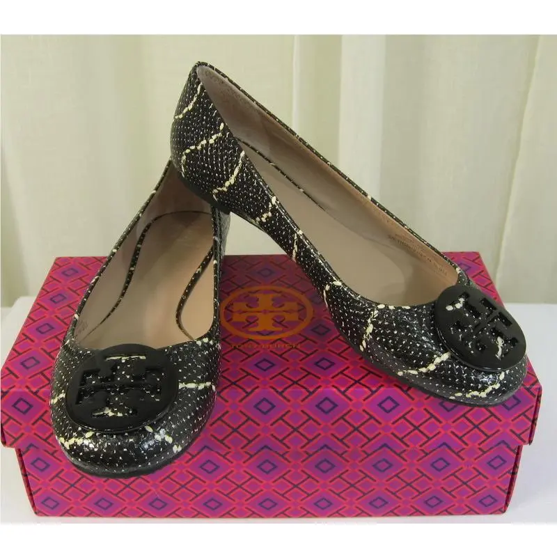 Tory Burch shoes - Tory Burch Reva - Reva - 11158610 - Black/Ivory/Black Logo, Manufacturer: Black/Ivory/Black Logo (UPC: 888736364524) 2
