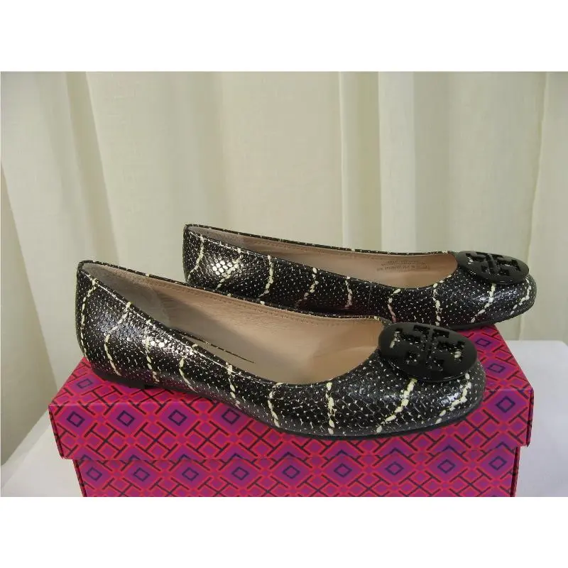 Tory Burch shoes - Tory Burch Reva - Reva - 11158610 - Black/Ivory/Black Logo, Manufacturer: Black/Ivory/Black Logo (UPC: 888736364524) 1