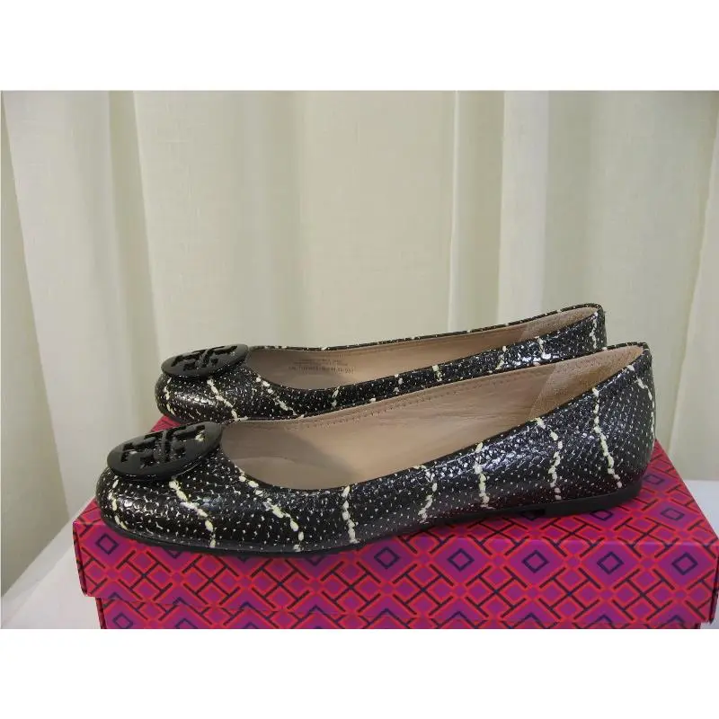 Tory Burch shoes - Tory Burch Reva - Reva - 11158610 - Black/Ivory/Black Logo, Manufacturer: Black/Ivory/Black Logo (UPC: 888736364524) 5