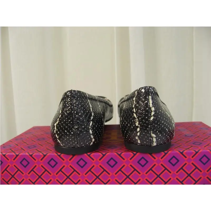 Tory Burch shoes - Tory Burch Reva - Reva - 11158610 - Black/Ivory/Black Logo, Manufacturer: Black/Ivory/Black Logo (UPC: 888736364524) 6