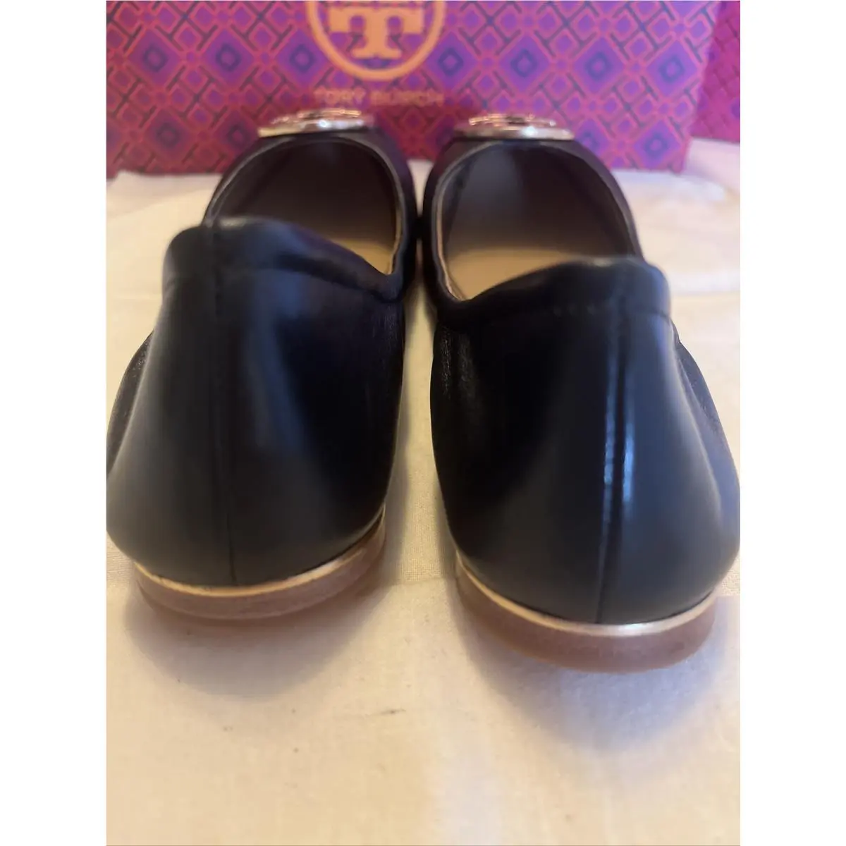 Tory Burch shoes - Mini Cap-Toe Ballet - Mini Ballet - Black, Manufacturer: Light Taupe/Heron Gray (UPC: 0192485338812) 5