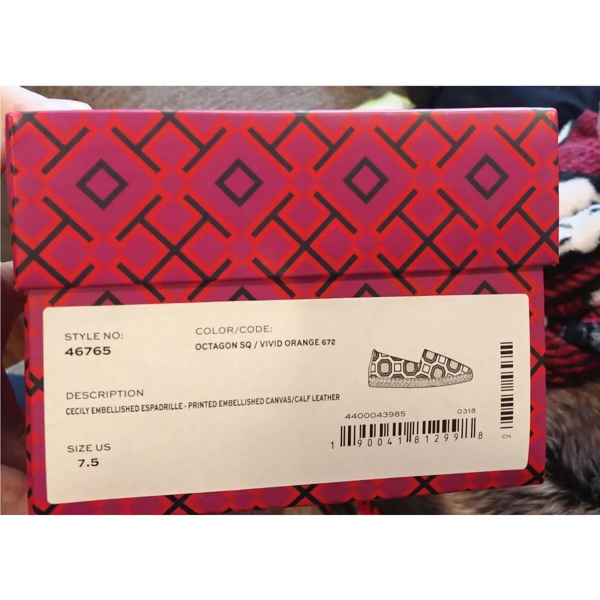 Tory Burch shoes - Tory Burch Ceicily - Ceicily - octagon Square/ vivid orange (UPC: 190041812981) 8