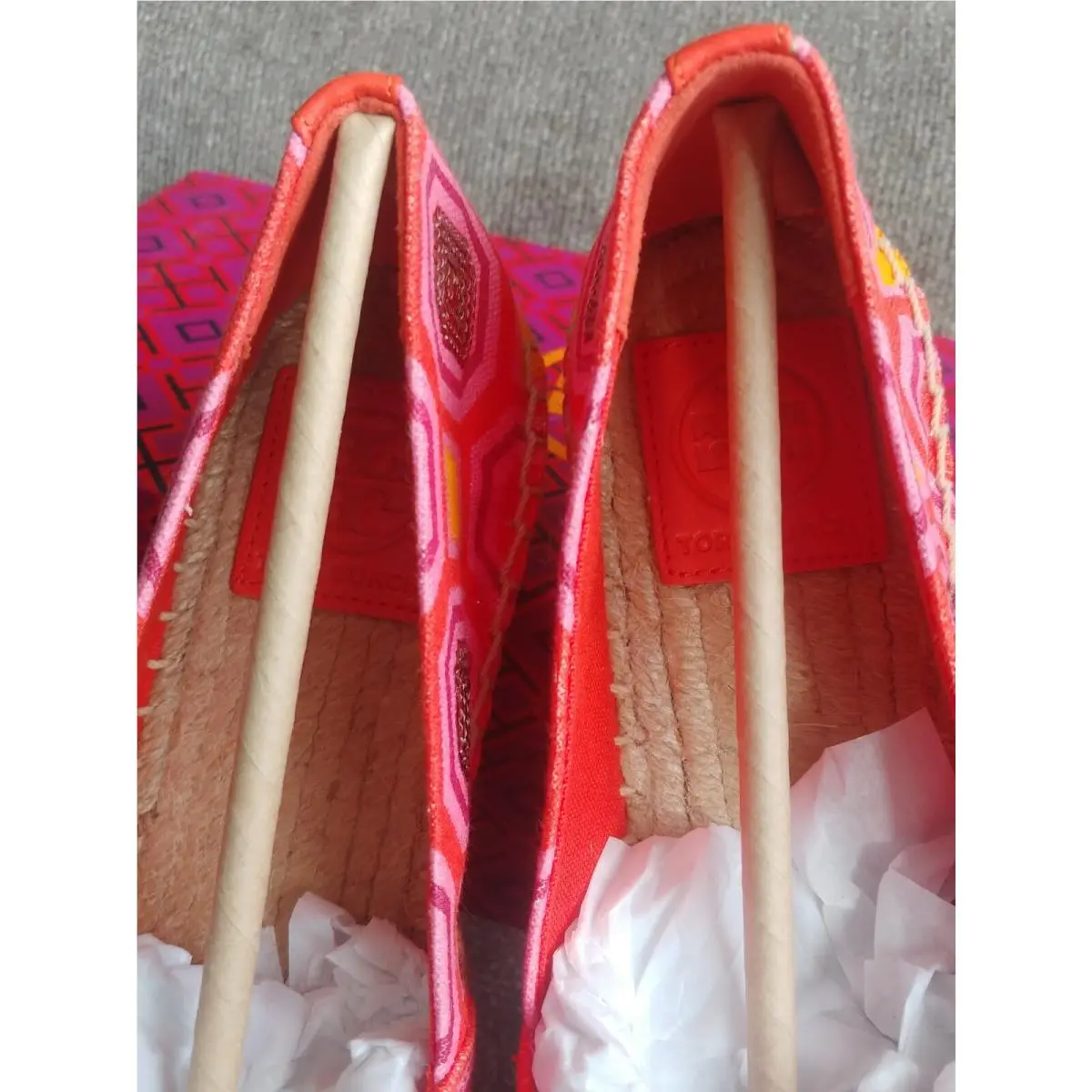 Tory Burch shoes - Tory Burch Ceicily - Ceicily - octagon Square/ vivid orange (UPC: 190041812981) 4
