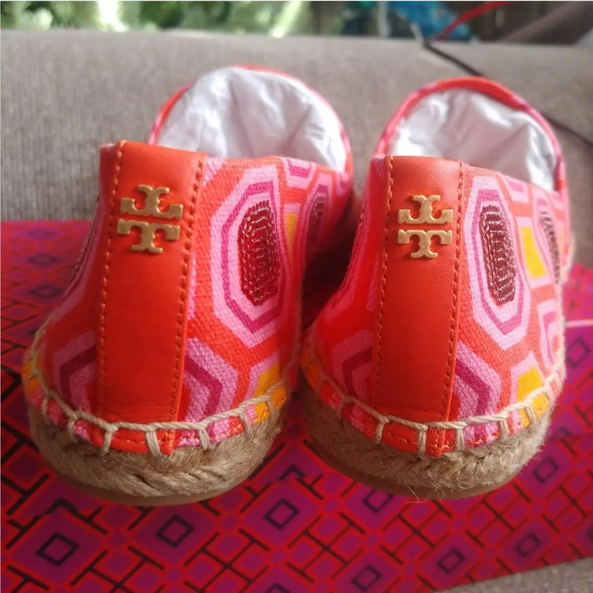 Tory Burch shoes - Tory Burch Ceicily - Ceicily - octagon Square/ vivid orange (UPC: 190041812981) 5
