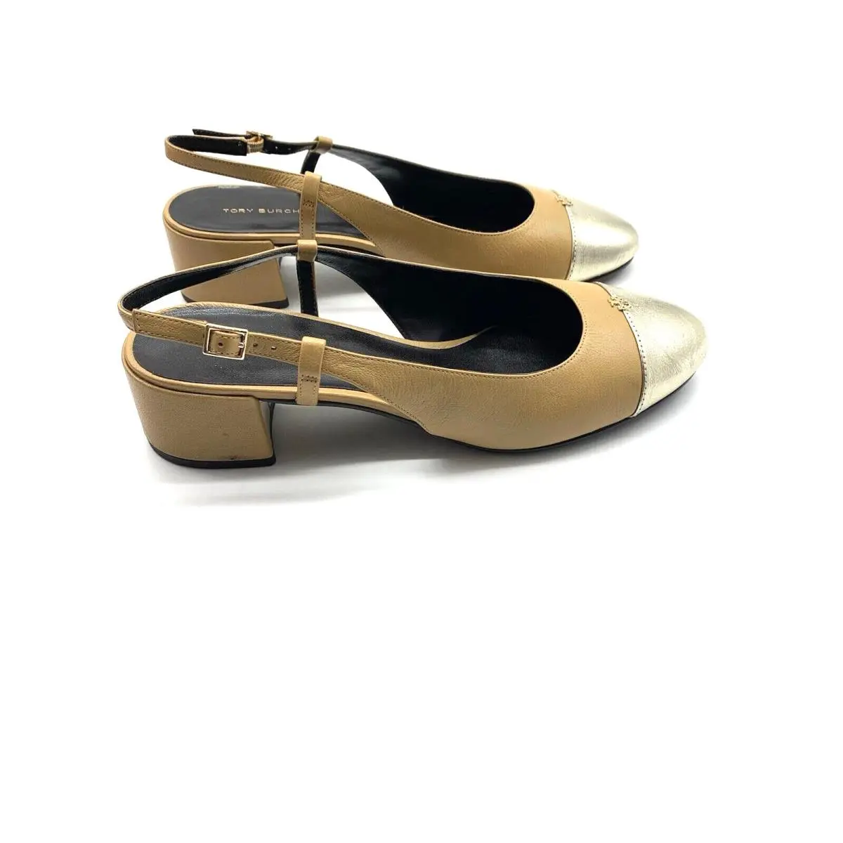 Tory Burch shoes - Cap Toe - Cap Toe - Ginger shortbread spark gold 0