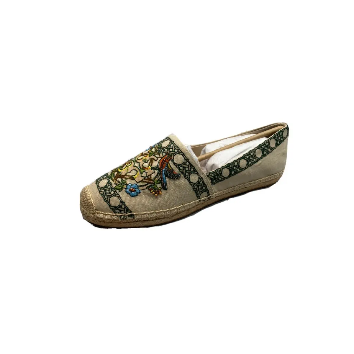 Tory Burch shoes - Tory Burch  Printed Canvas Espadrille - Ivory (UPC: 192485783445) 1