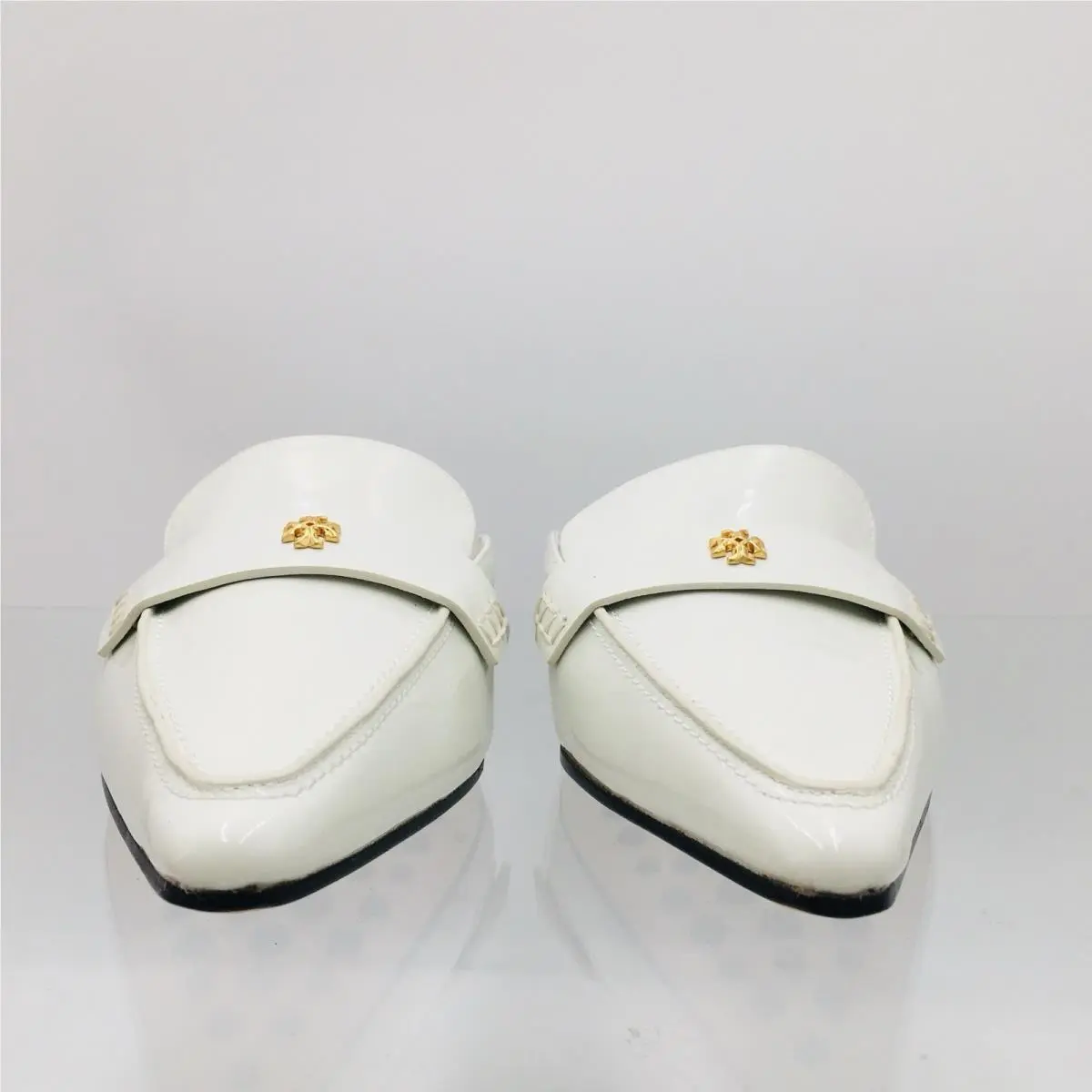 Tory Burch shoes - Tory Burch Delicate Logo Pointed Backless Loafer - Perla 2