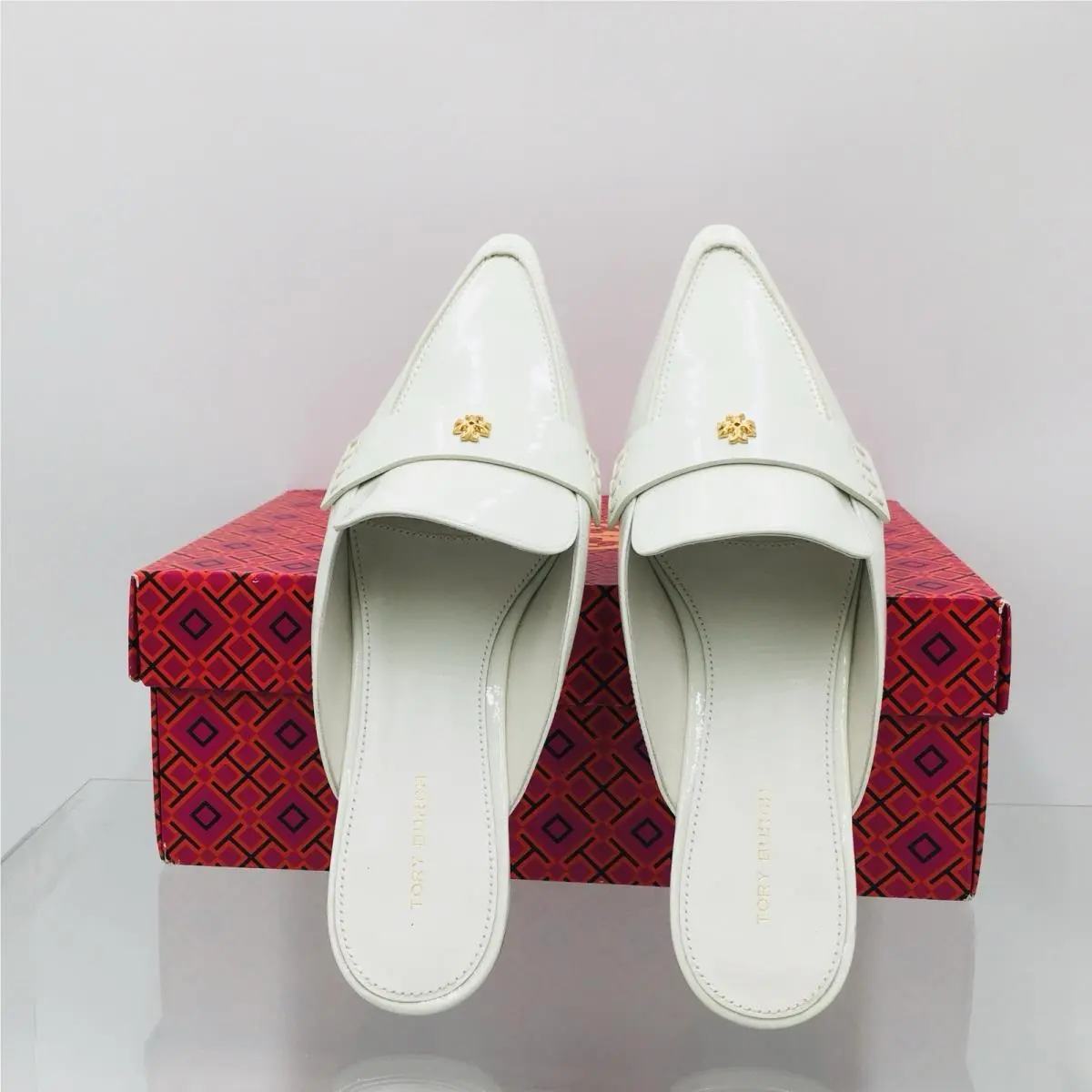 Tory Burch shoes - Tory Burch Delicate Logo Pointed Backless Loafer - Perla 5