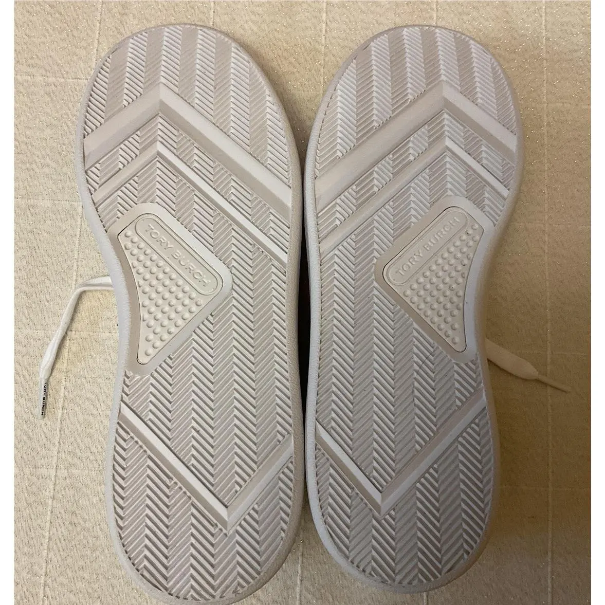 Tory Burch shoes - Tory Burch Double T Howell - White/Silver 5