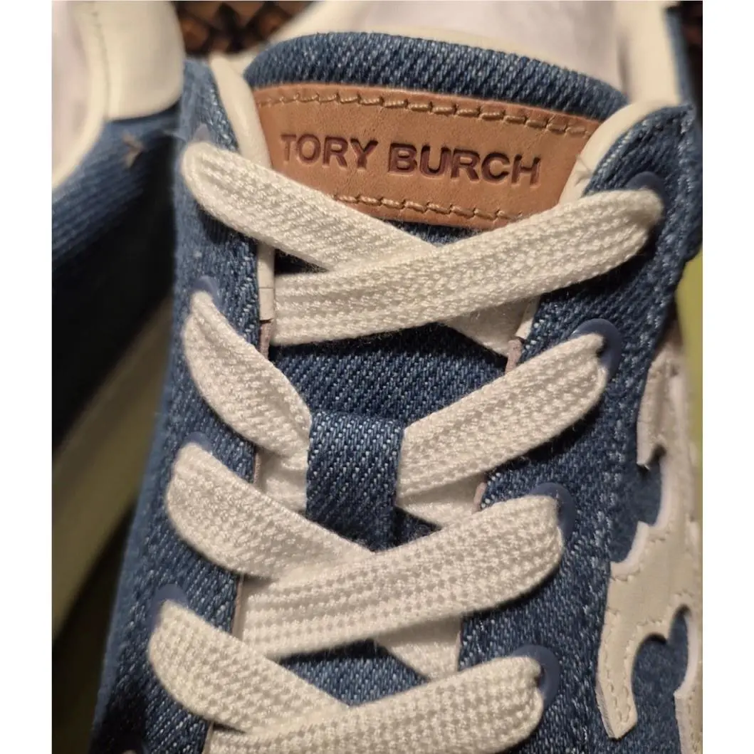 Tory Burch shoes - Tory Burch Color Block Platform Sneakers - Sneaker - Denim/White 4