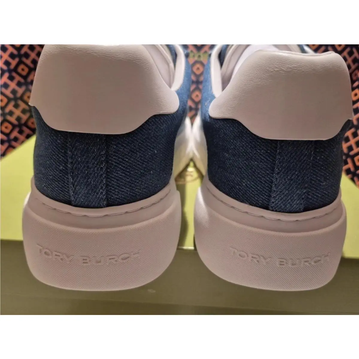 Tory Burch shoes - Tory Burch Color Block Platform Sneakers - Sneaker - Denim/White 5
