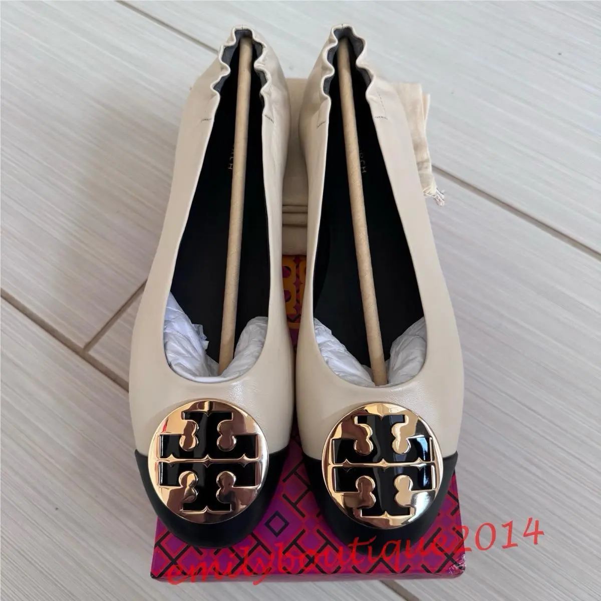 Tory Burch shoes - Tory Burch Claire - Claire - 148336 - New Cream/Black (UPC: 196133673119) 8