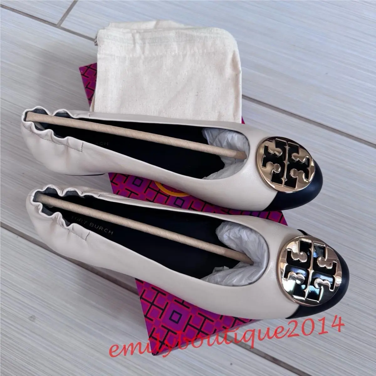 Tory Burch shoes - Tory Burch Claire - Claire - 148336 - New Cream/Black (UPC: 196133673119) 2