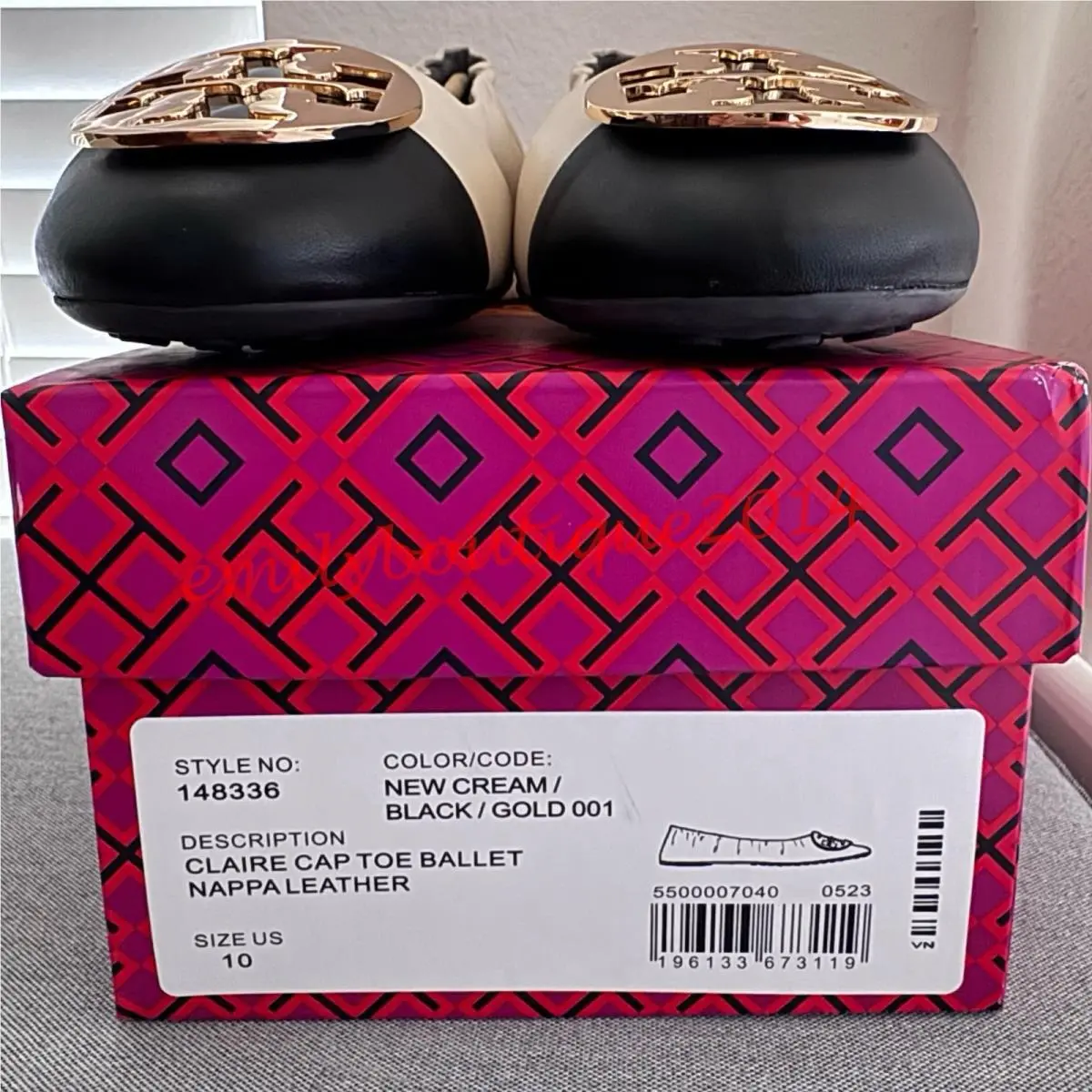 Tory Burch shoes - Tory Burch Claire - Claire - 148336 - New Cream/Black (UPC: 196133673119) 10