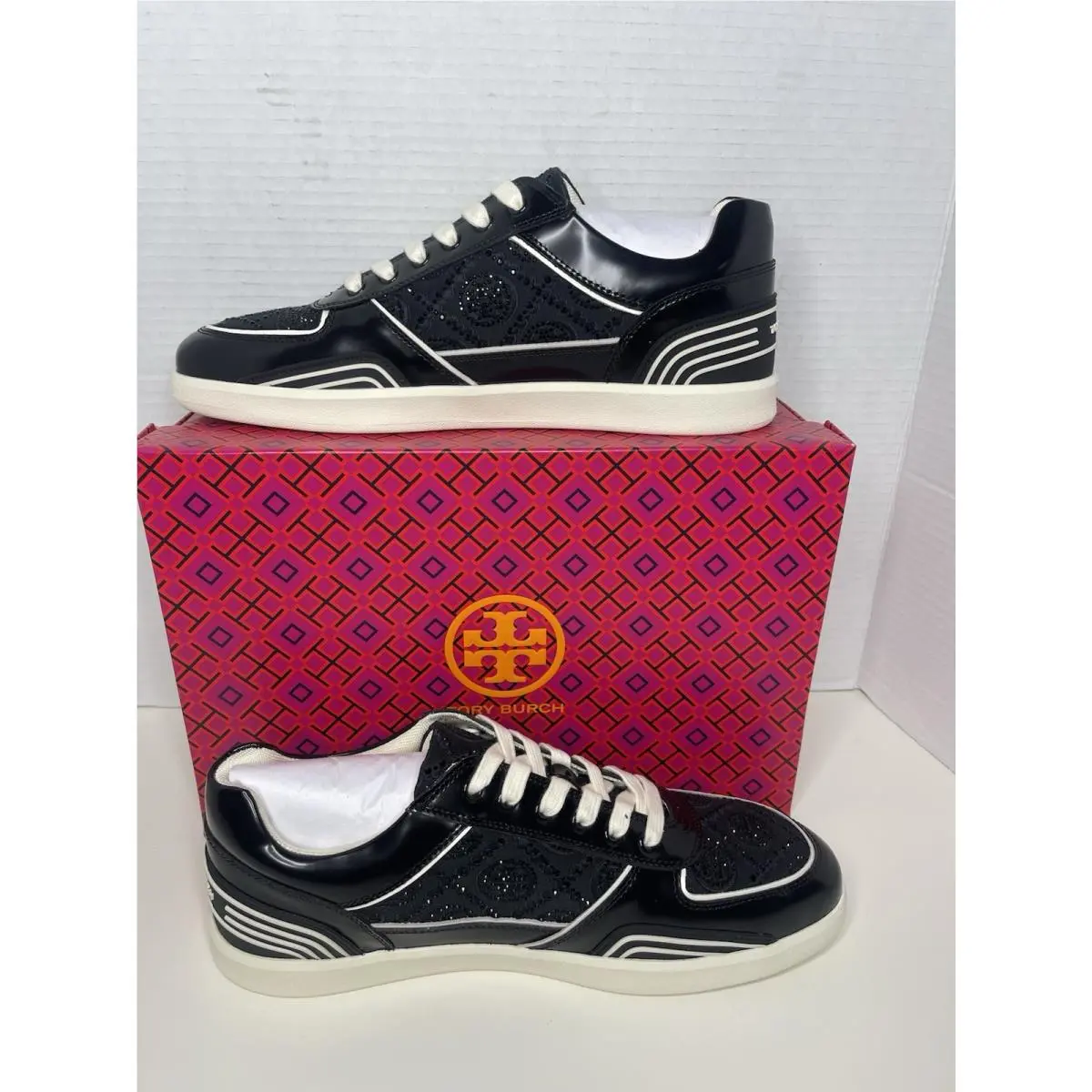 Tory Burch shoes - Tory Burch T Monogram Clover Court - Black 0