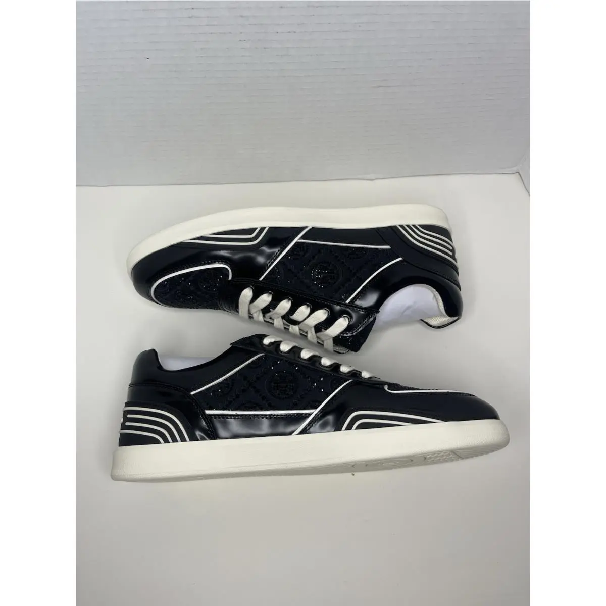 Tory Burch shoes - Tory Burch T Monogram Clover Court - Black 6