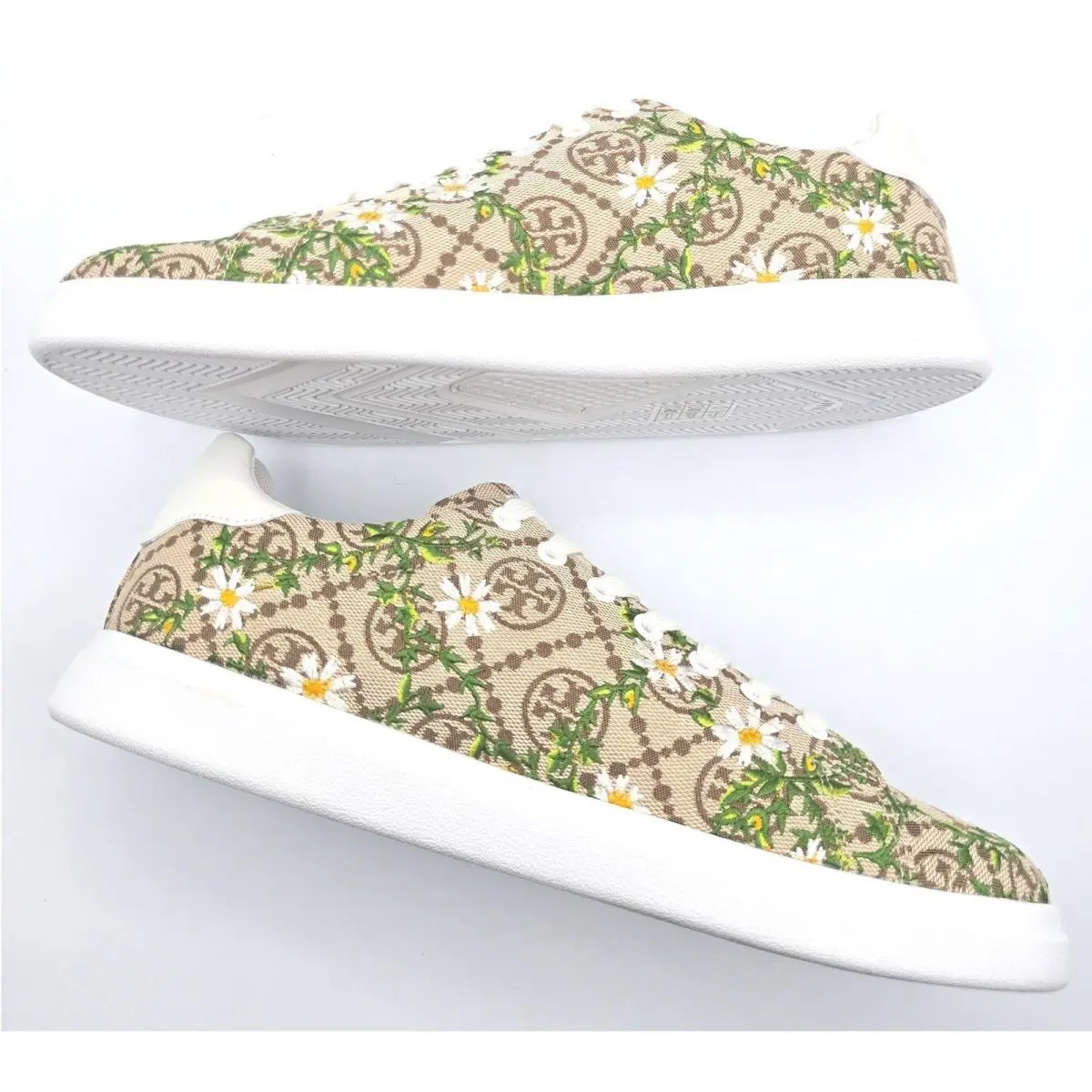 Tory Burch shoes - Howell T-Monogram Embroidered - Howell Embroidered - Beige 4