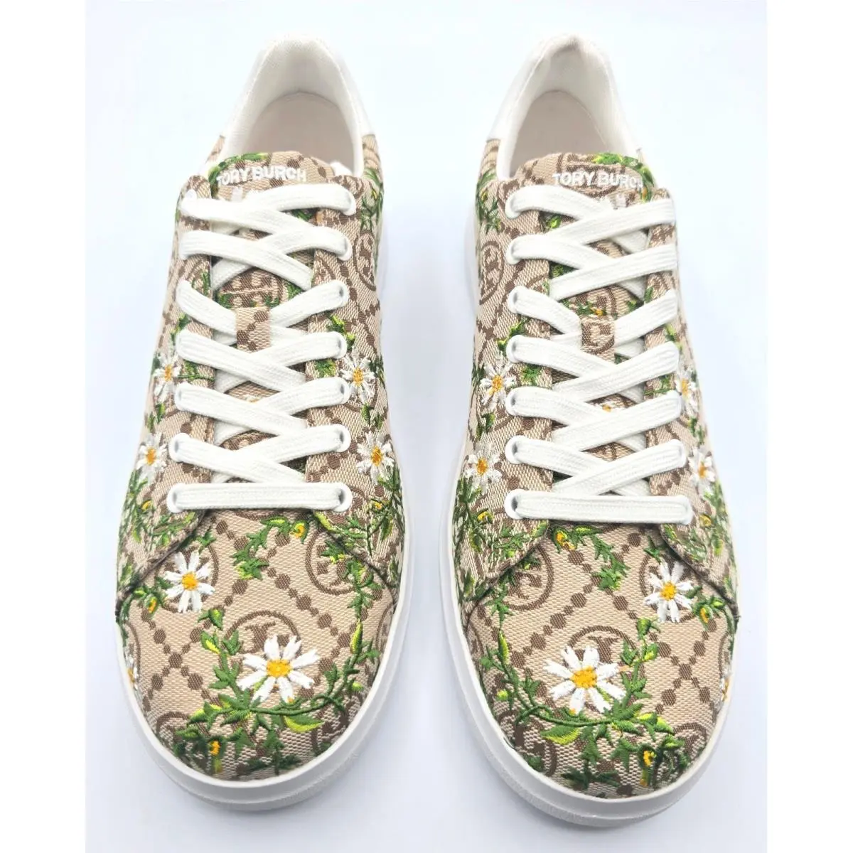 Tory Burch shoes - Howell T-Monogram Embroidered - Howell Embroidered - Beige 1