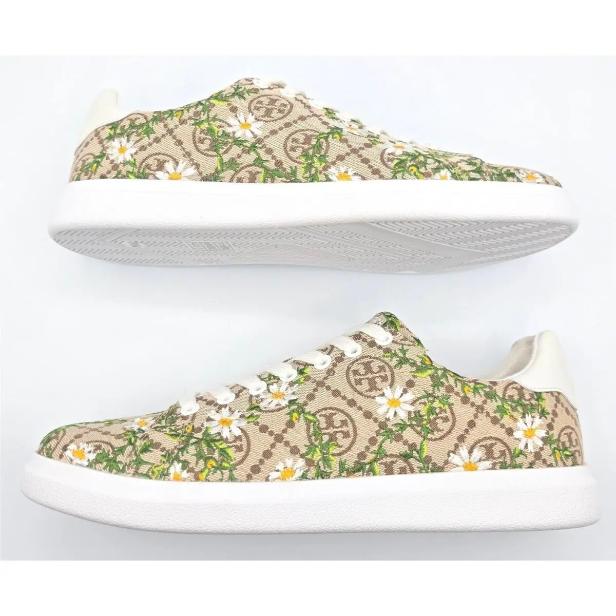 Tory Burch shoes - Howell T-Monogram Embroidered - Howell Embroidered - Beige 5