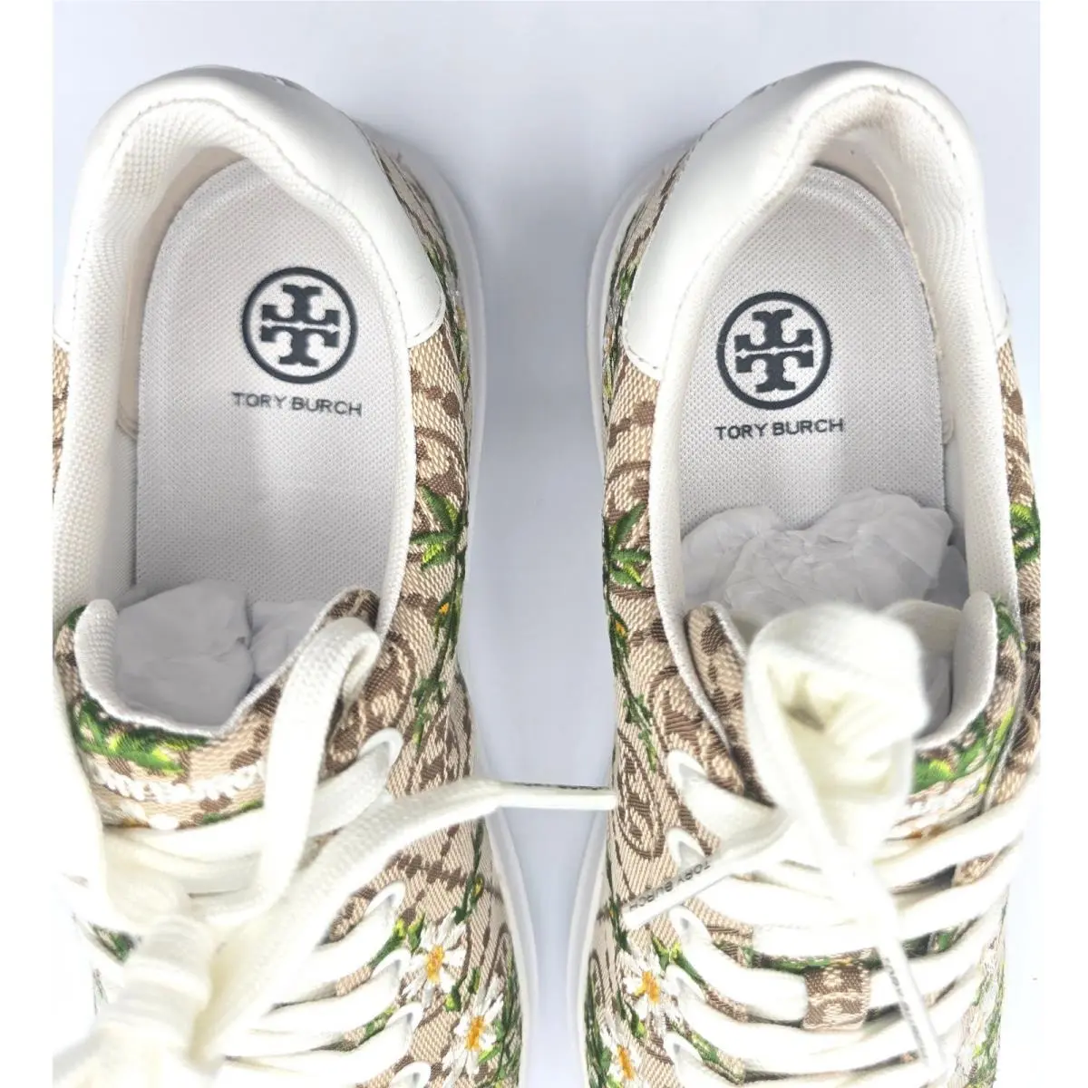 Tory Burch shoes - Howell T-Monogram Embroidered - Howell Embroidered - Beige 7