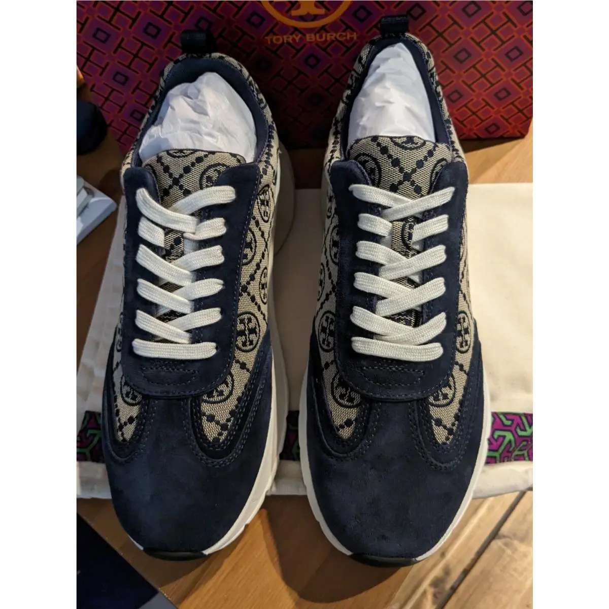 Tory Burch shoes - Tory Burch T Monogram - Monogram - navy 1