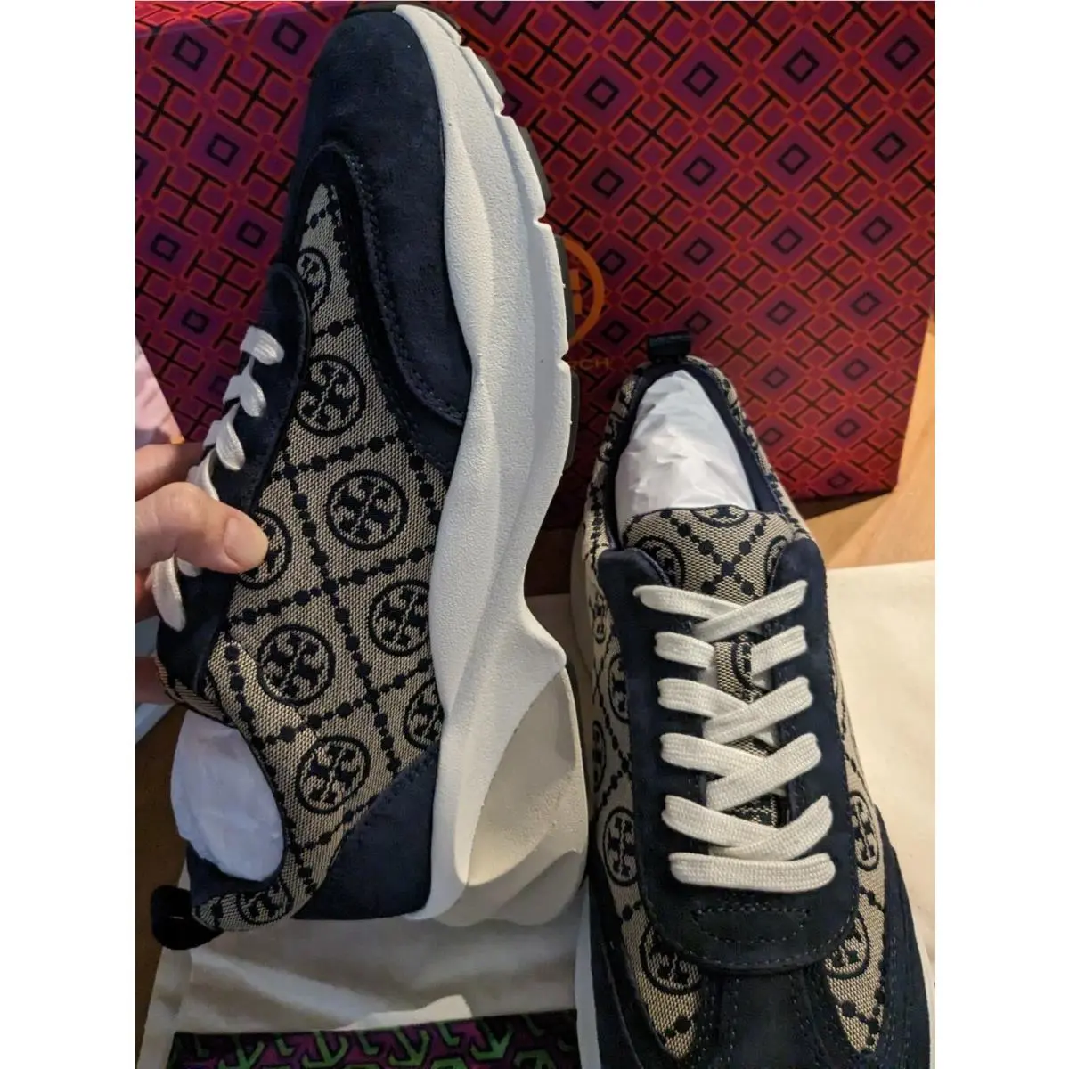 Tory Burch shoes - Tory Burch T Monogram - Monogram - navy 2