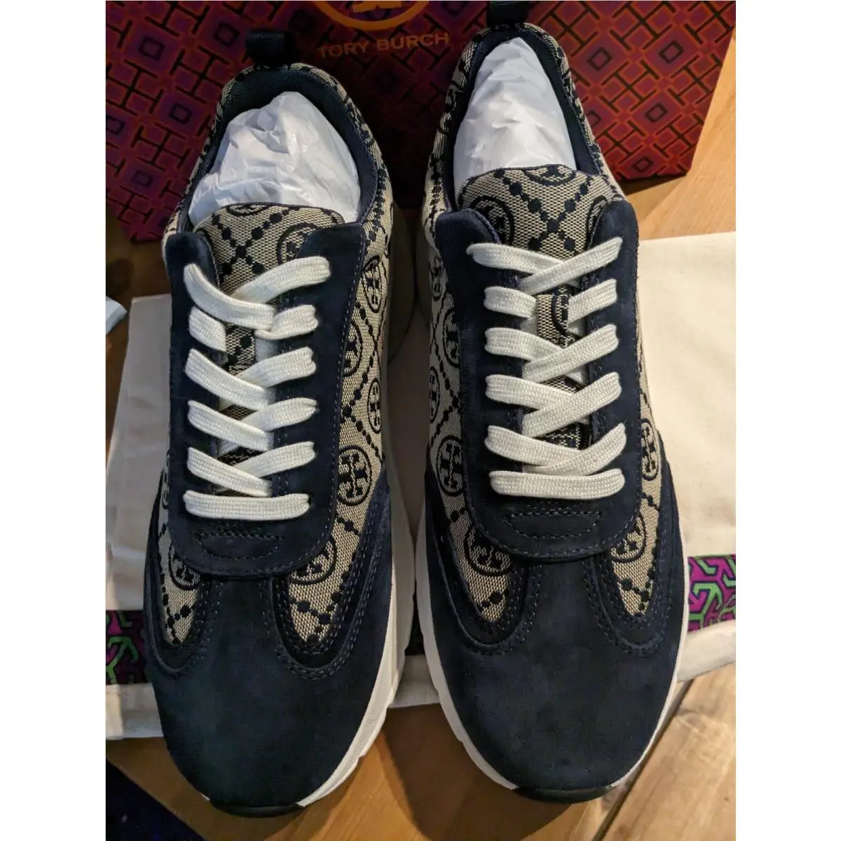 Tory Burch shoes - Tory Burch T Monogram - Monogram - navy 4