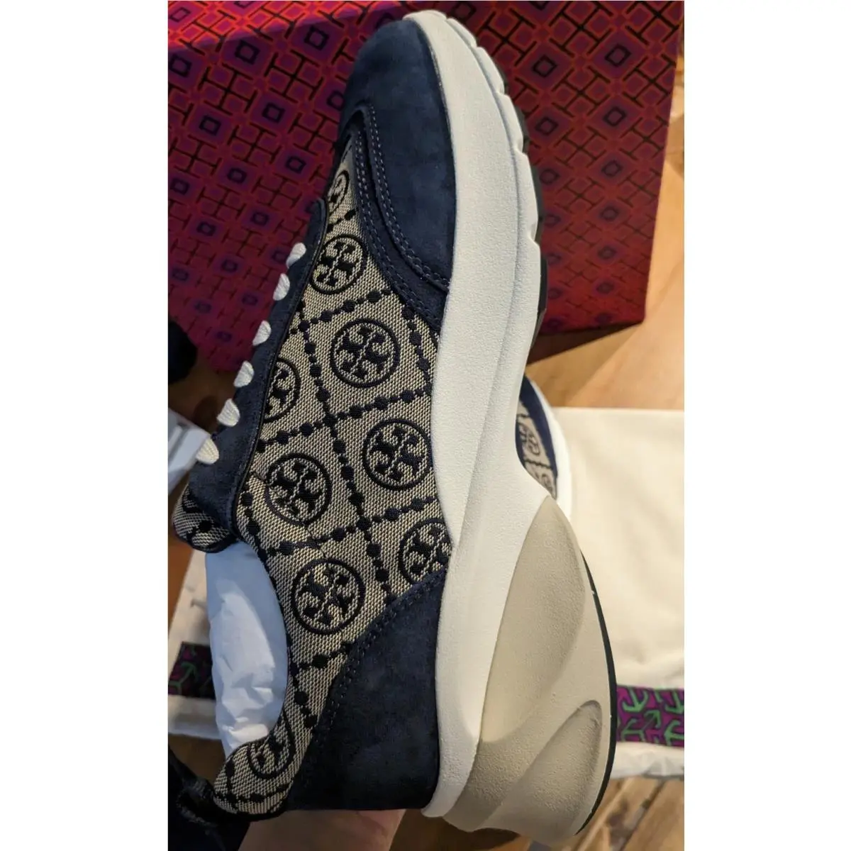 Tory Burch shoes - Tory Burch T Monogram - Monogram - navy 6