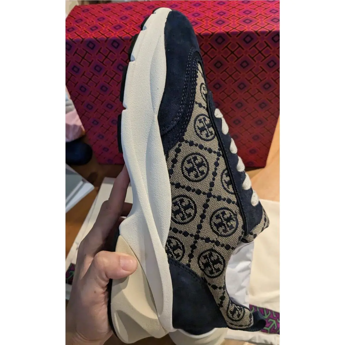 Tory Burch shoes - Tory Burch T Monogram - Monogram - navy 7