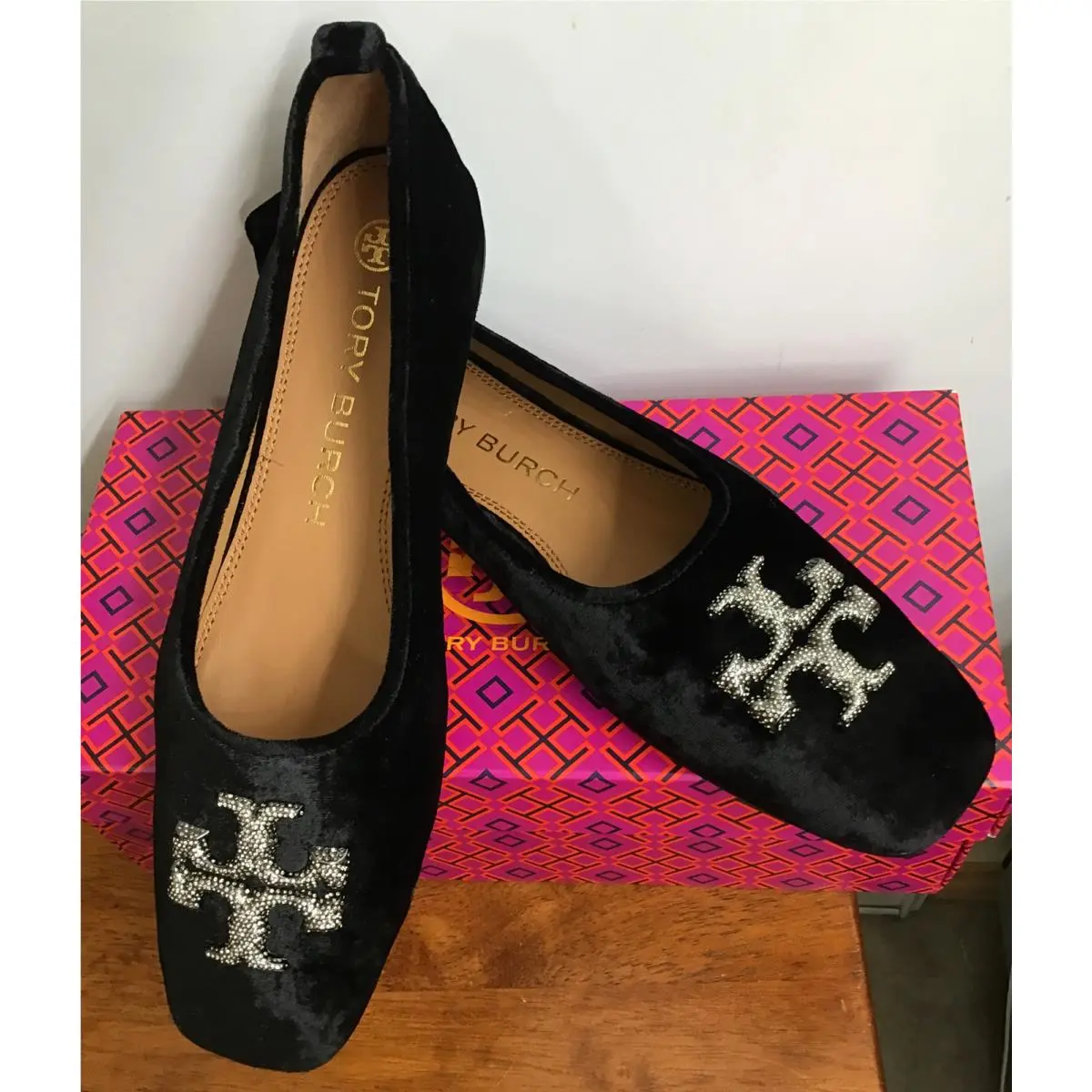 Tory Burch shoes - Eleanor Crystal Ballet Velvet - Eleanor Crystal Ballet Velvet - Black (UPC: 0196133026083) 10