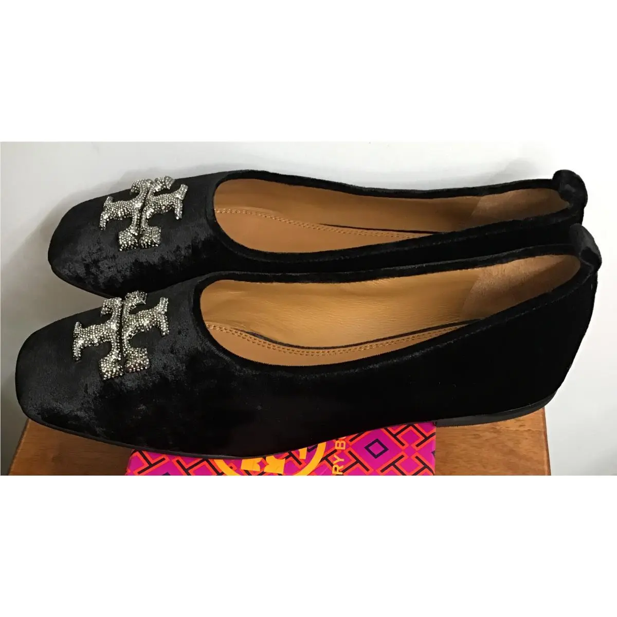Tory Burch shoes - Eleanor Crystal Ballet Velvet - Eleanor Crystal Ballet Velvet - Black (UPC: 0196133026083) 3