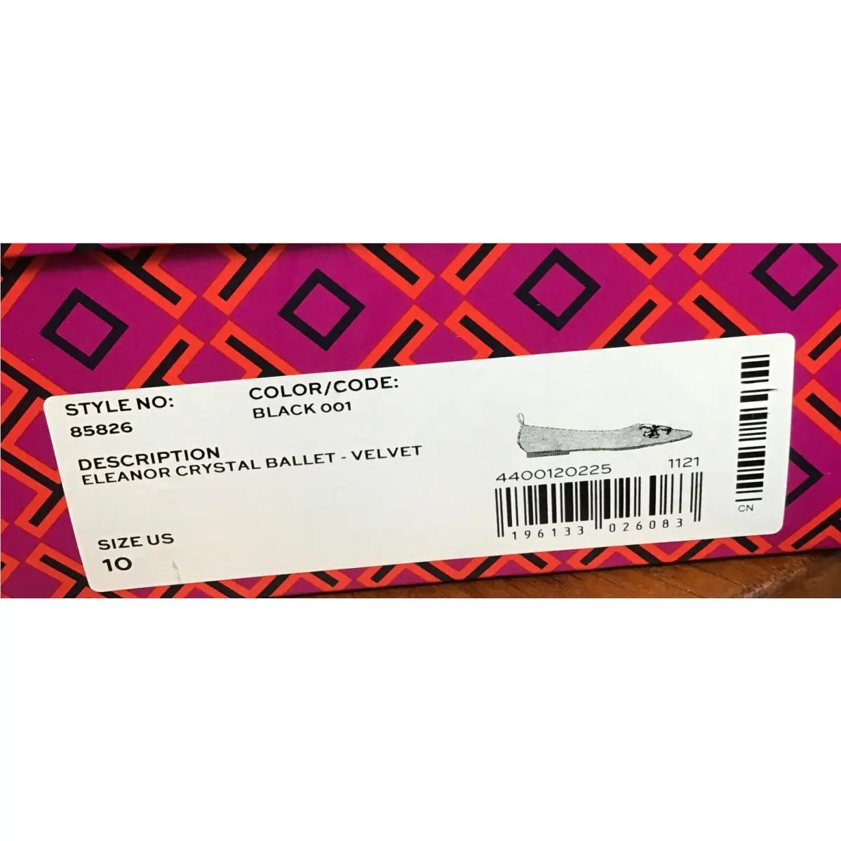Tory Burch shoes - Eleanor Crystal Ballet Velvet - Eleanor Crystal Ballet Velvet - Black (UPC: 0196133026083) 6