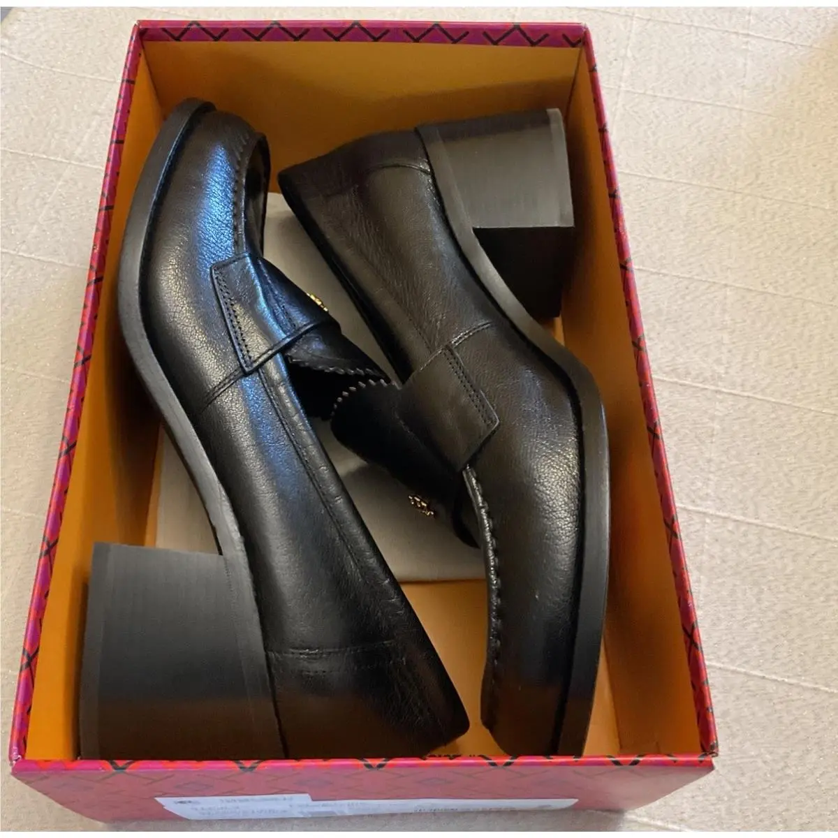 Tory Burch shoes - Double T Logo Loafer Pump - Black 14