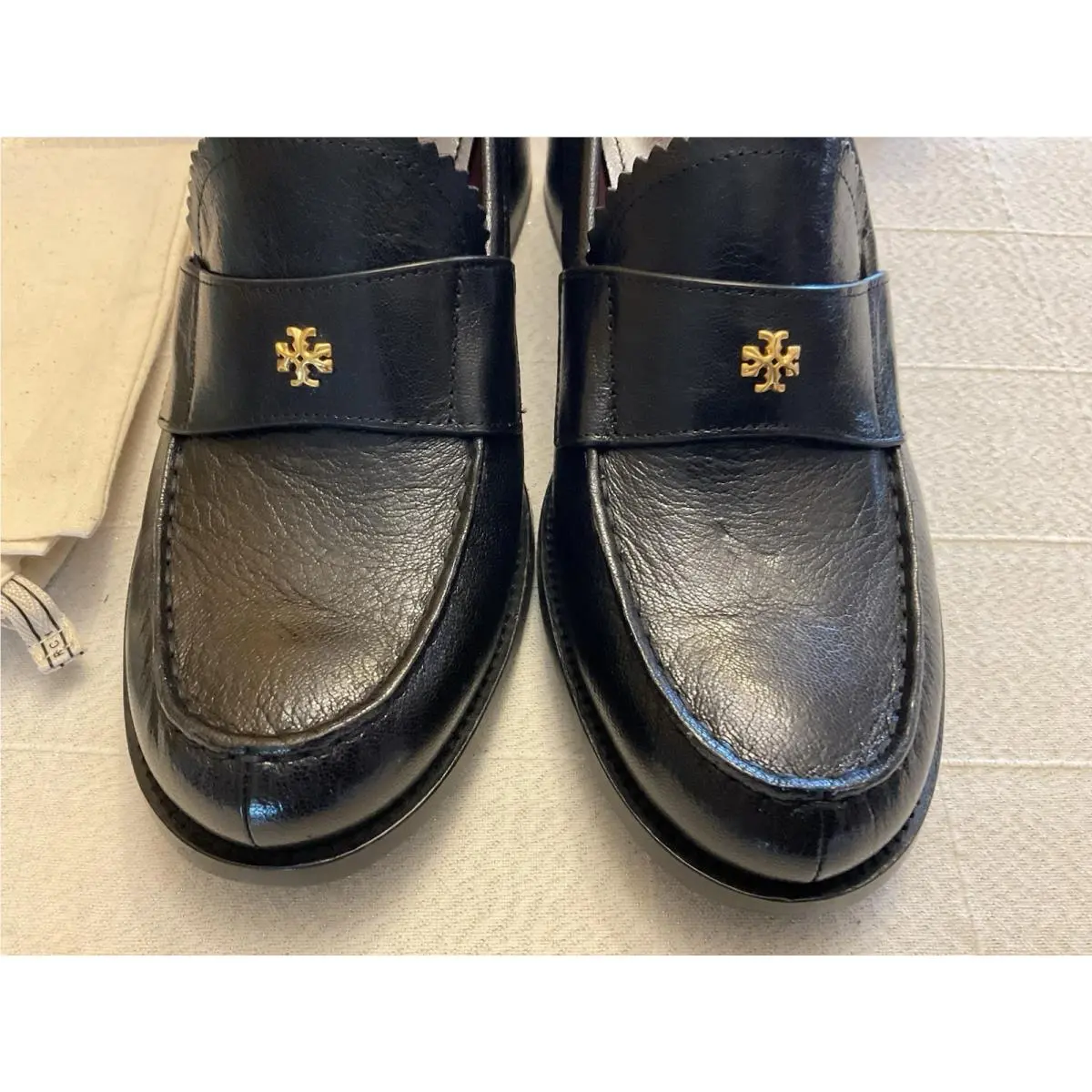 Tory Burch shoes - Double T Logo Loafer Pump - Black 7