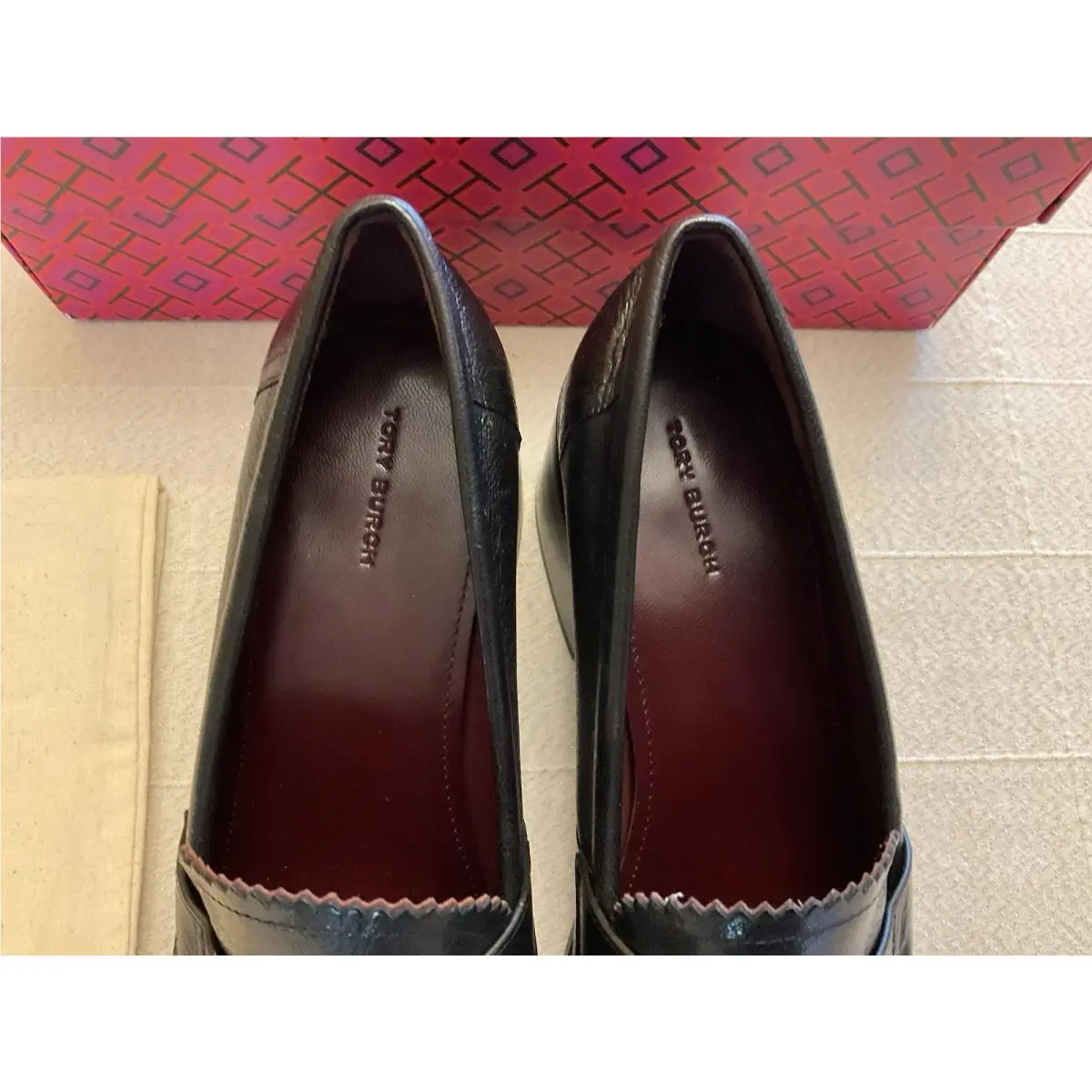 Tory Burch shoes - Double T Logo Loafer Pump - Black 8