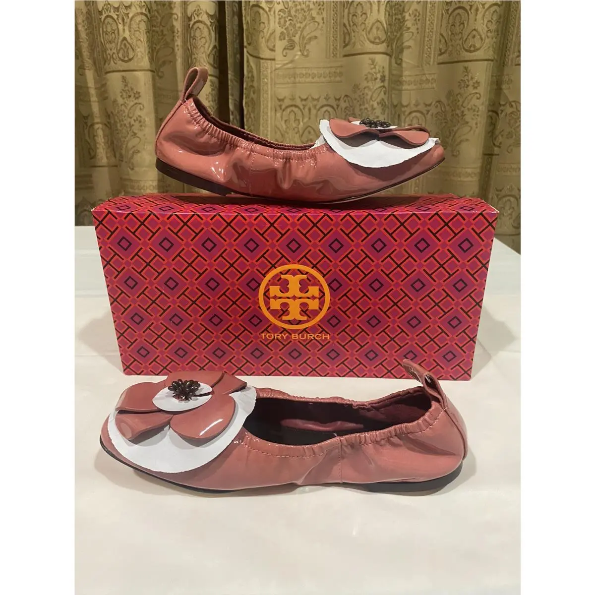 Tory Burch shoes - Flowers - Flowers - Light Berry Color 1