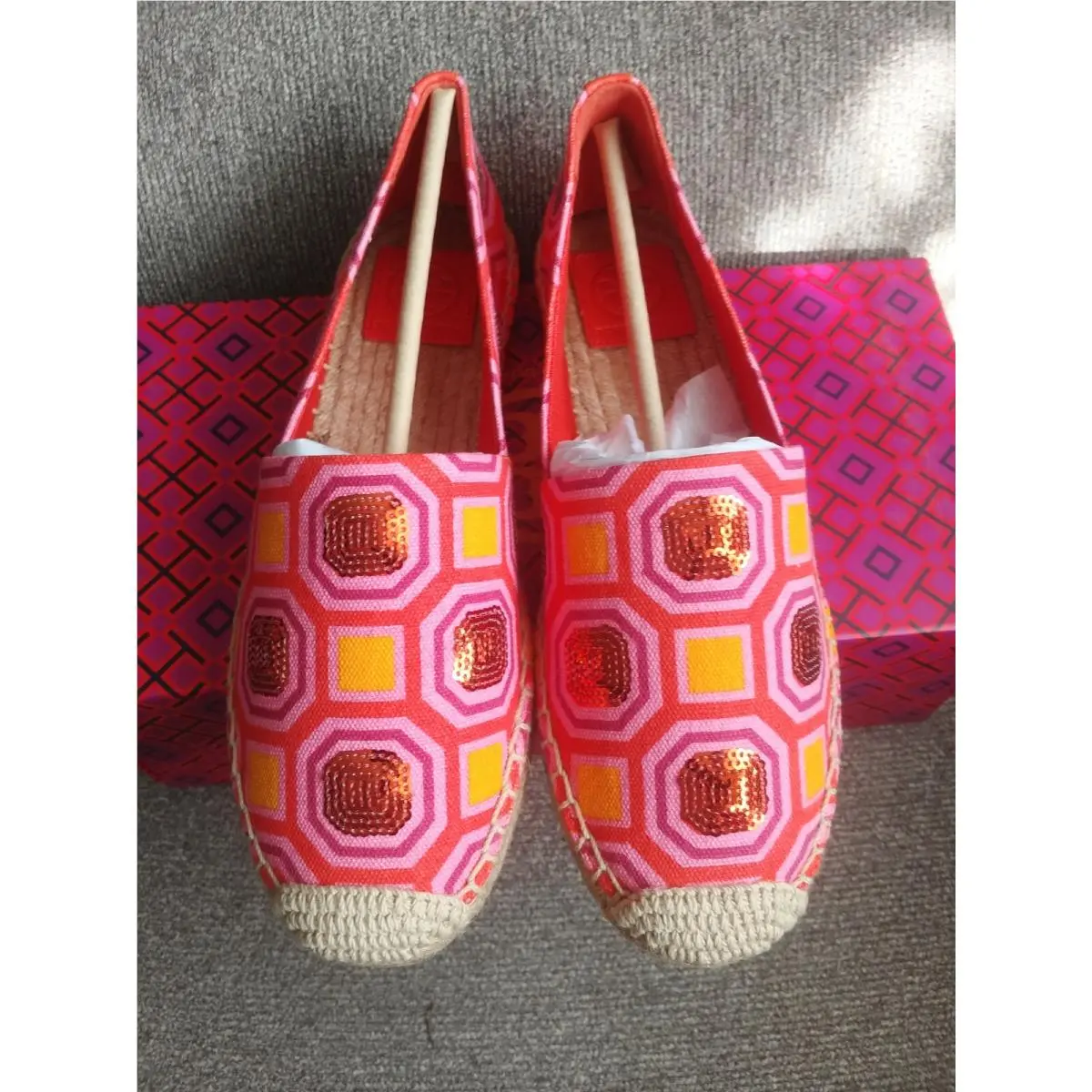 Tory Burch shoes - Tory Burch Ceicily - Ceicily - octagon Square/ vivid orange (UPC: 190041812981) 1