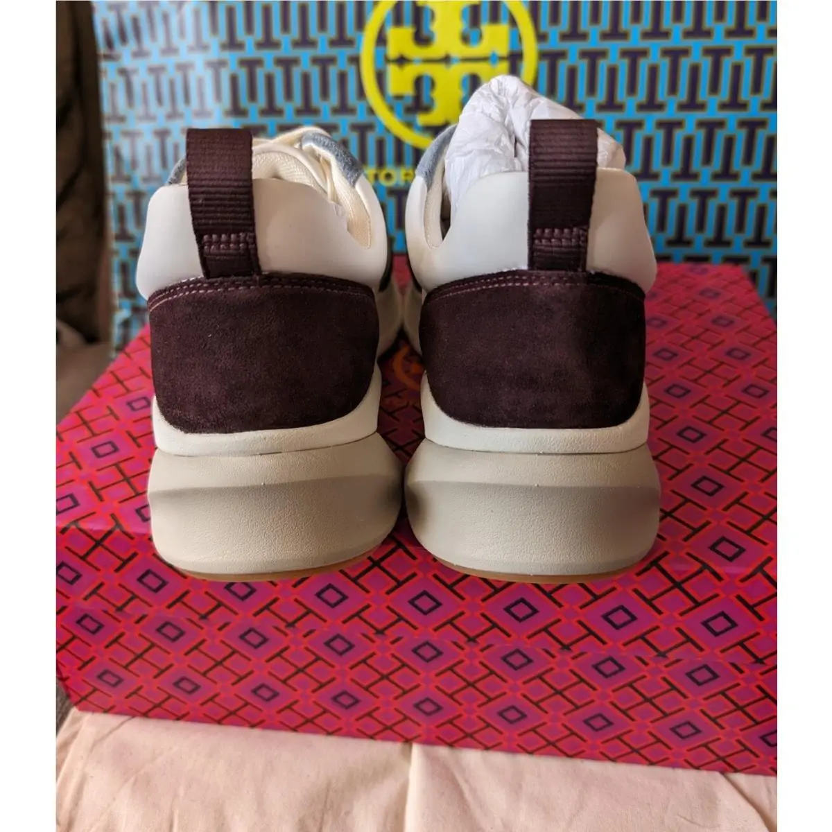 Tory Burch shoes - Tory Burch good luck trainers - white/plum 2