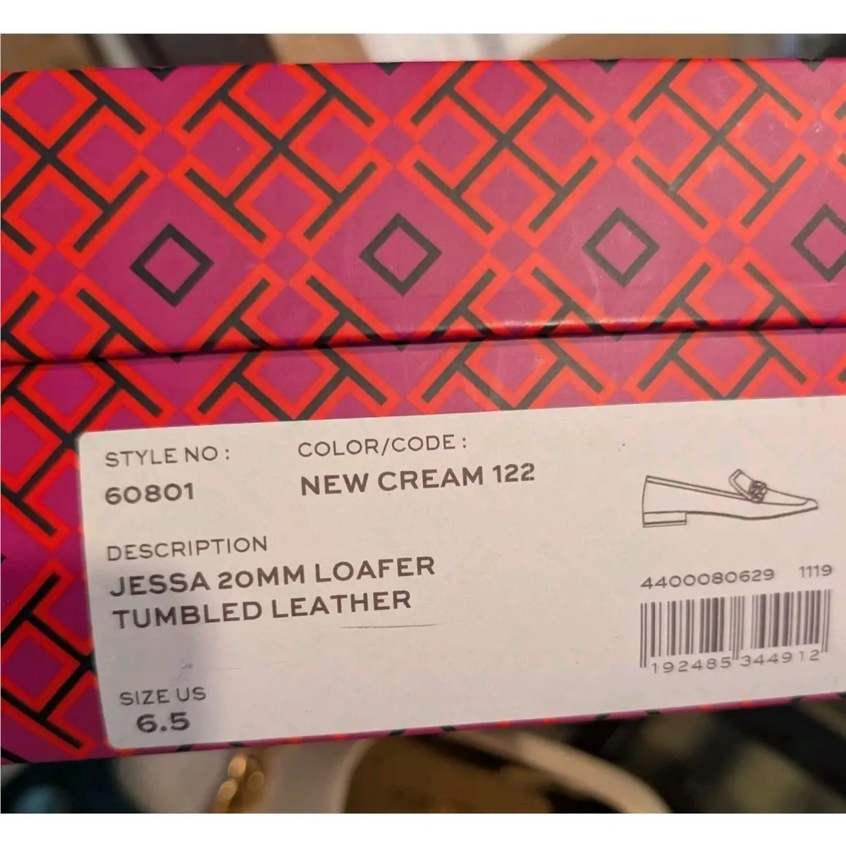 Tory Burch shoes - Tory Burch Jessa 20MM Loafer Tumbled Leather - Ivory (UPC: 192485344875) 2