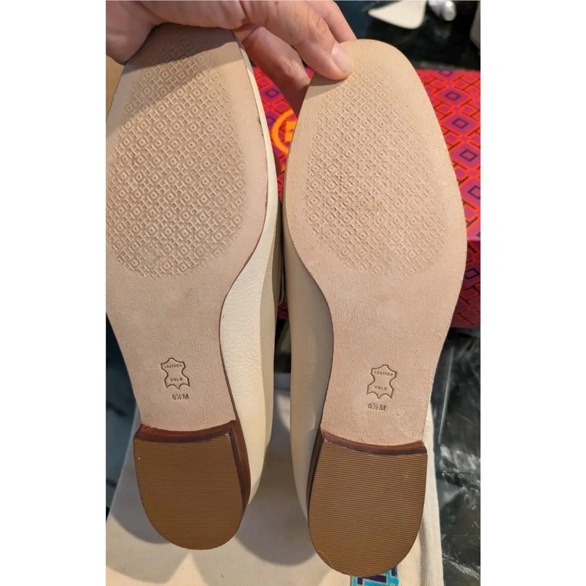 Tory Burch shoes - Tory Burch Jessa 20MM Loafer Tumbled Leather - Ivory (UPC: 192485344875) 3