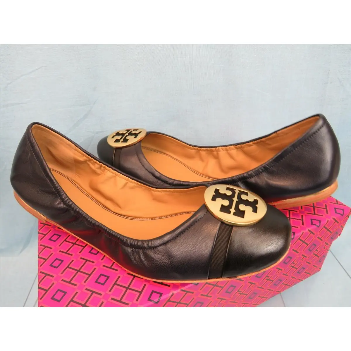 Tory Burch shoes - Minnie Cap-toe - Minnie - Perfect Navy/Perfect Black (UPC: 192485361513) 5