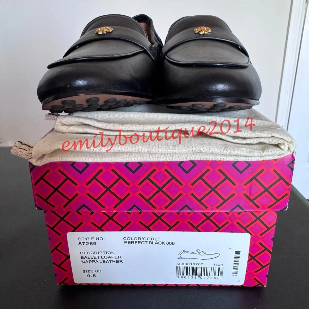 Tory Burch shoes - Tory Burch Logo - Logo - Black (UPC: 196133017760) 8